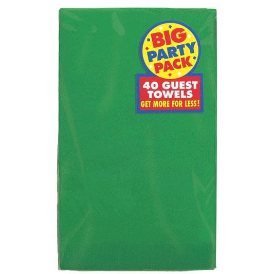 2-Ply Big Party Pack Guest Towels Festive Green (40)