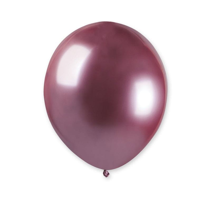 5" Shiny Latex Balloon Pink