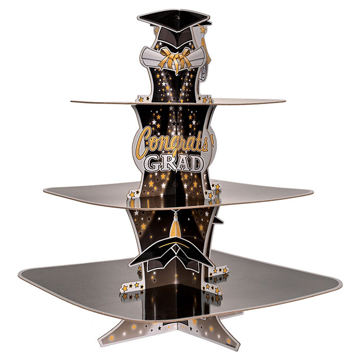 Graduation Cupcake Stand 15in