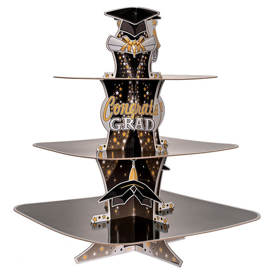 Graduation Cupcake Stand 15in