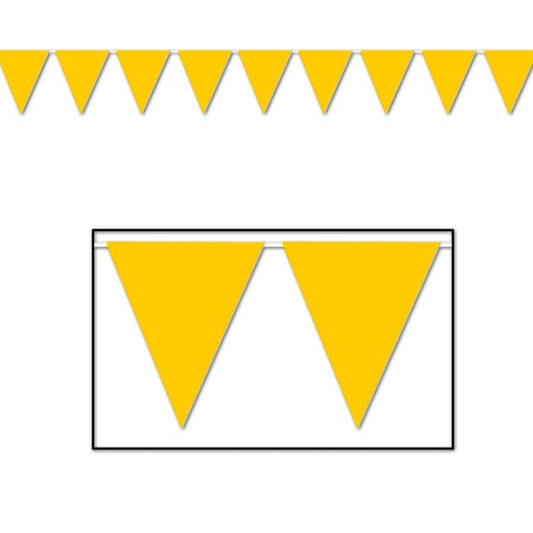 Yellow Pennant Banner 12ft