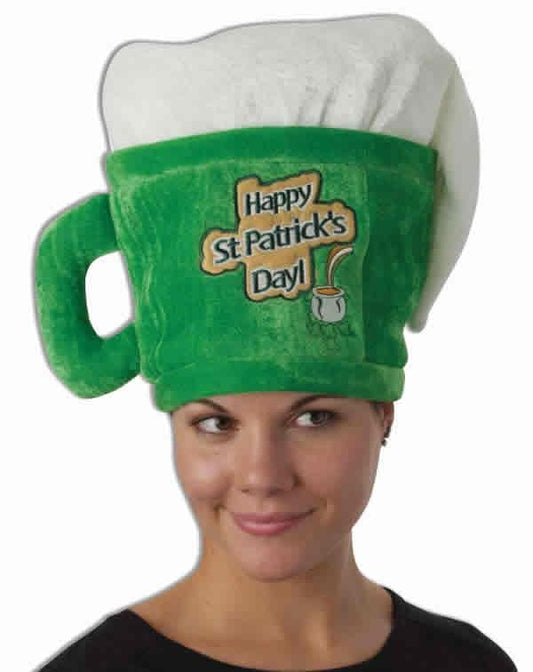 St. Patrick's Day Giant Beer Mug Hat