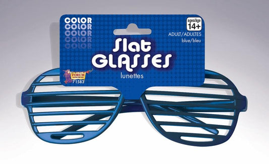 Blue Slat Glasses