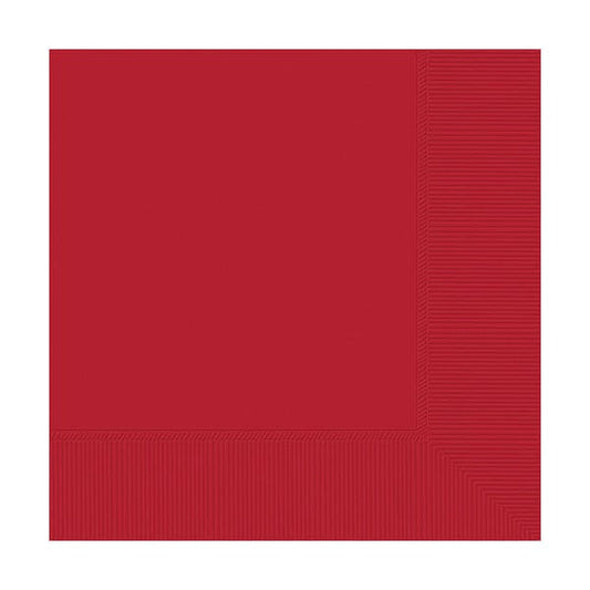 2-Ply Beverage Napkins Apple Red 40ct