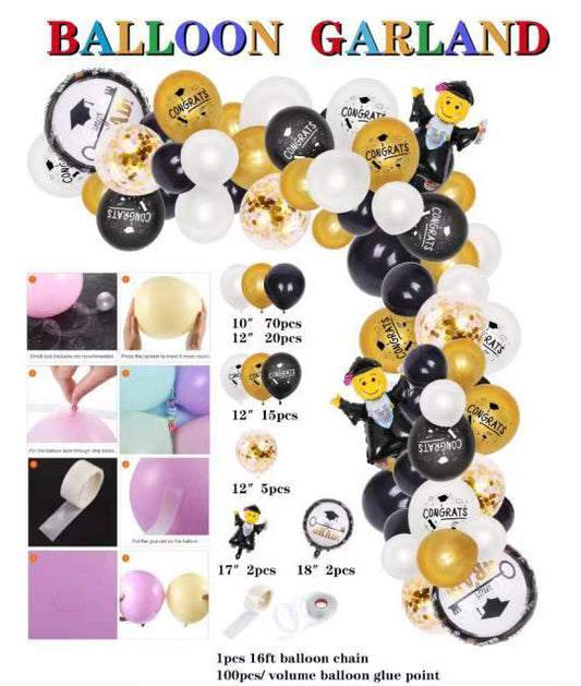 Balloon Garland Congrats Grad Kit 16ft