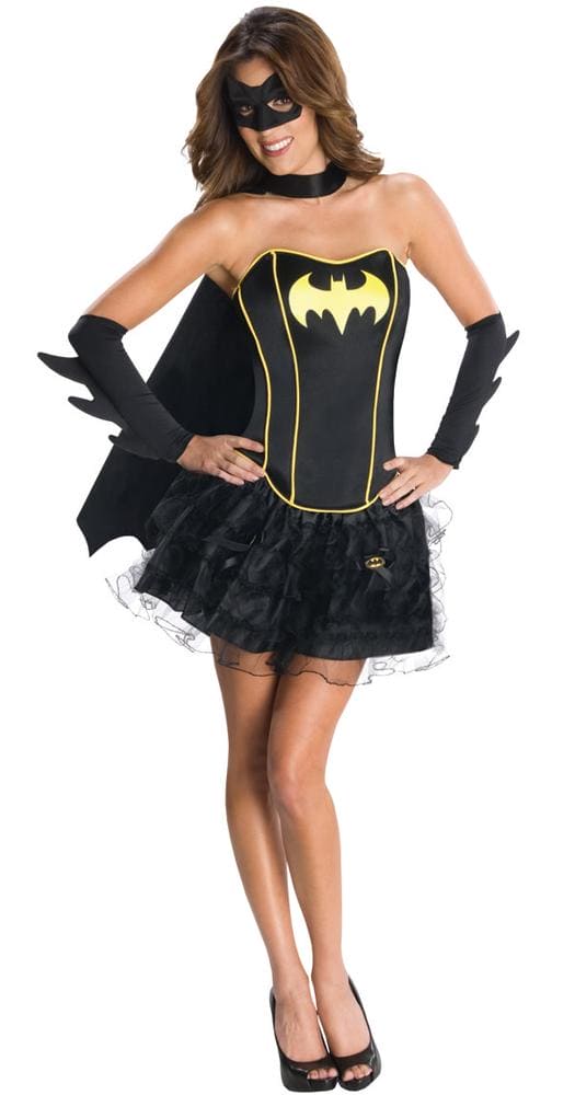 Sexy Batgirl  Deluxe Womens Adult Corset Costume