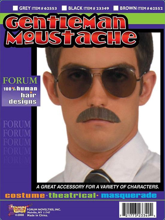 Gentleman Moustache - Grey