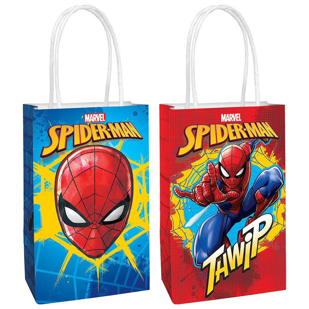 Spider-Man Webbed Wonder Printed Paper Kraft Bag 8 Ct