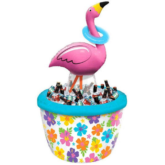 Flamingo Ring Toss Inflatable Cooler