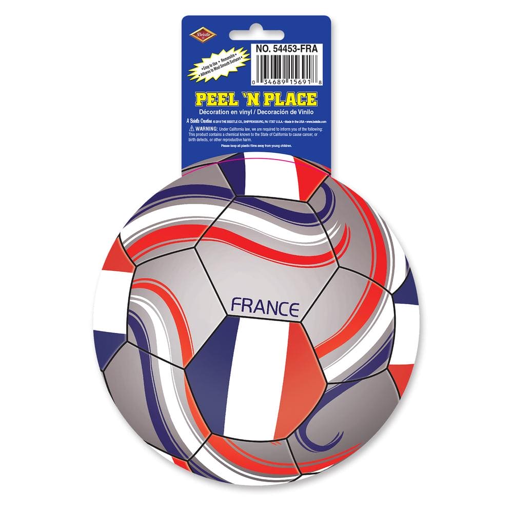Peel N Place France Soccer Ball Cling