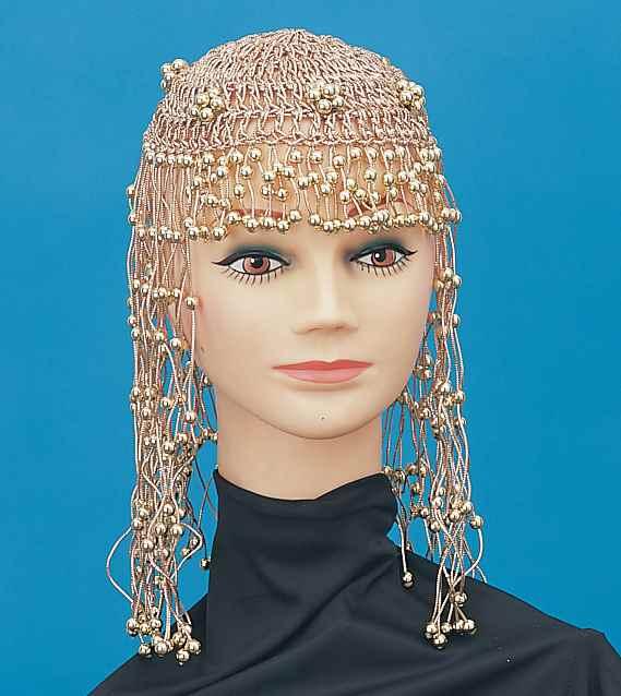 Egyptian Princess of the Desert Gold Beaded Headpiece