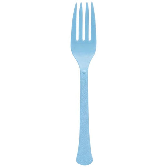 Boxed, Heavy Weight Forks - Pastel Blue