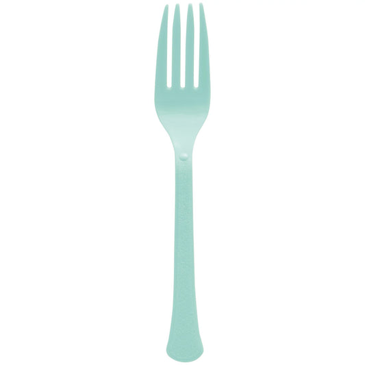 Boxed, Heavy Weight Forks - Robin's-Egg Blue
