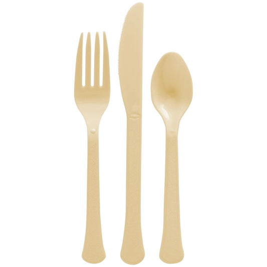 Heavy Weight Cutlery Asst., High Ct. - Gold 200 Ct