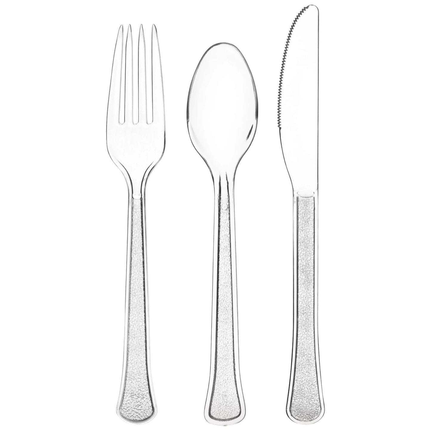 Heavy Weight Cutlery Asst., High Ct. - Clear 200 Ct