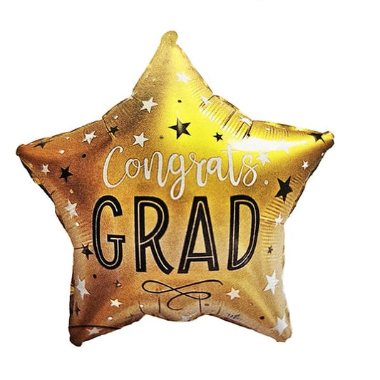 Bright Gold Star Graduation 18in Metallic Balloon