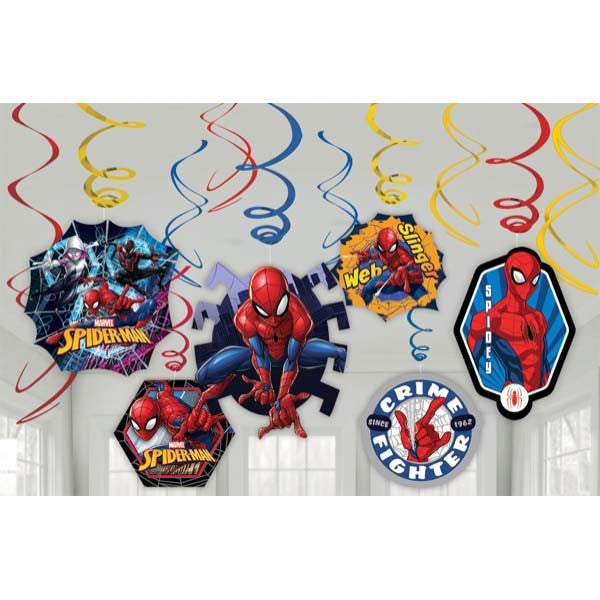Spiderman Webbed Wonder Swirl Decoration Value Pack