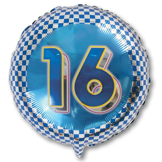 Cool 16th Bulldog-Boy 18in Mylar Balloon