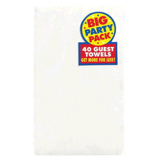 2-Ply Big Party Pack Guest Towels White (40)