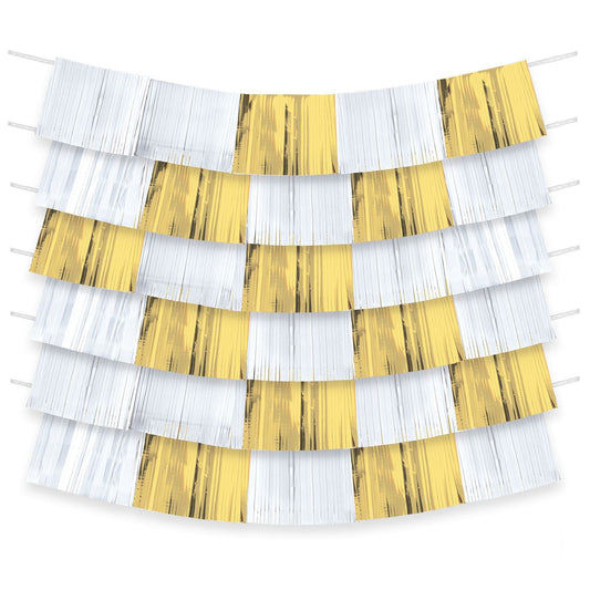 Foil Decorating Backdrop - Gold 9 Ct