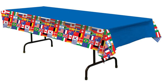 International Flags 54x108in Plastic Tablecover