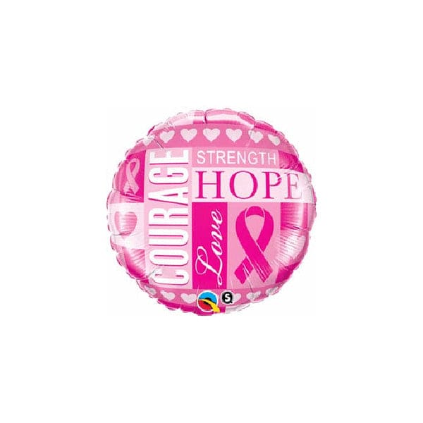 Breast Cancer Inspiration 18in Metallic Balloon