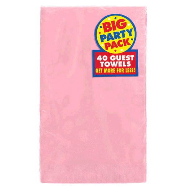 2-Ply Big Party Pack Guest Towels New Pink (40)