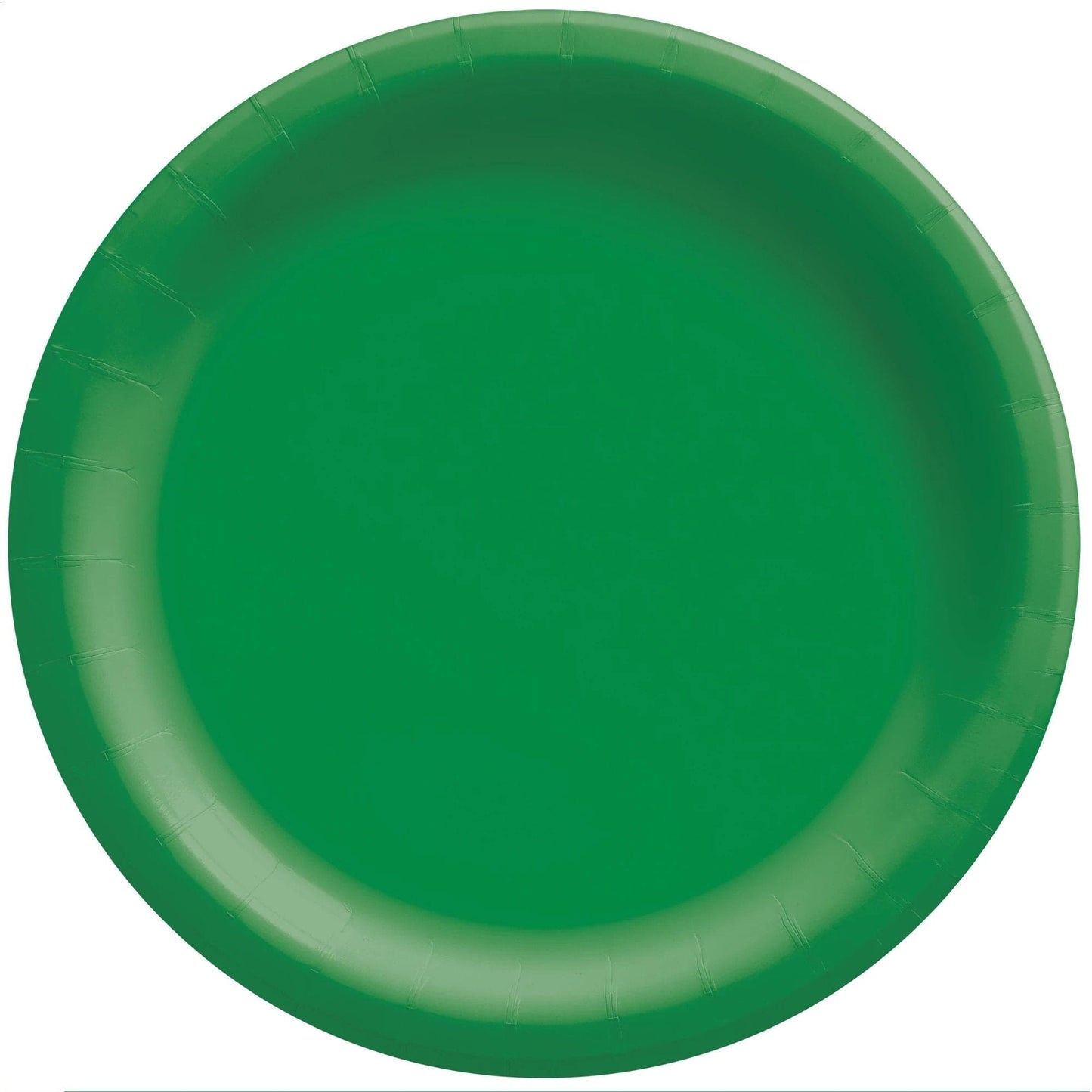 Extra Sturdy 10in Green Paper Party Plates, 50 ct