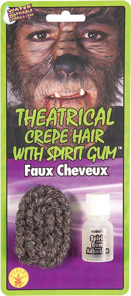 Theatrical Crepe Hair with Spirit Gum