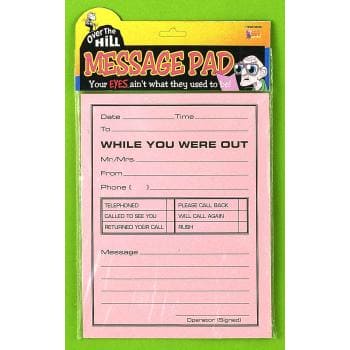 Over The Hill Message Pad