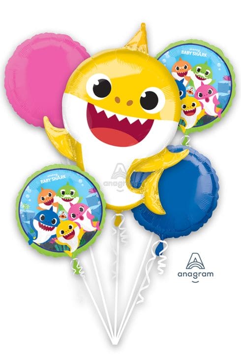 Baby Shark Balloon Bouquet 5 ct.