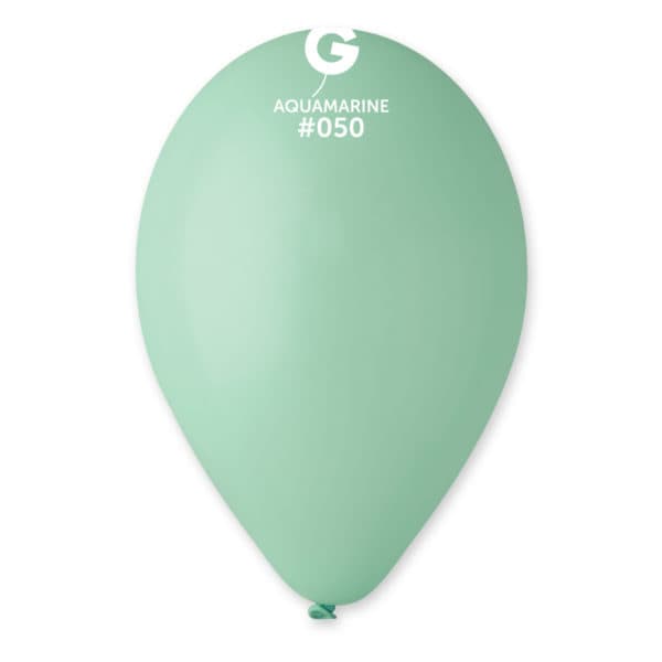 12" Acquamarine Latex Balloon 50 Ct