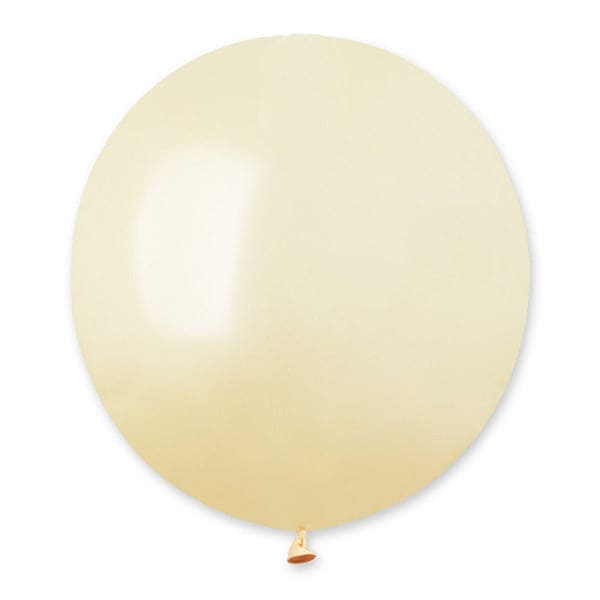 19in Latex Balloons Ivory 25ct