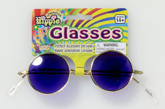 Blue Lenses Hippie Glasses