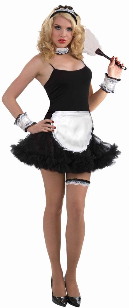 Sexy Black Dance Costume Crinoline Petticoat Dress Adult