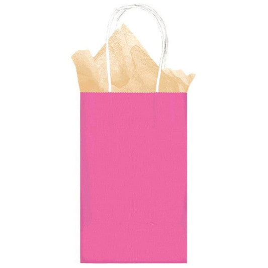 Tote Kraft Bag Bright Pink Small