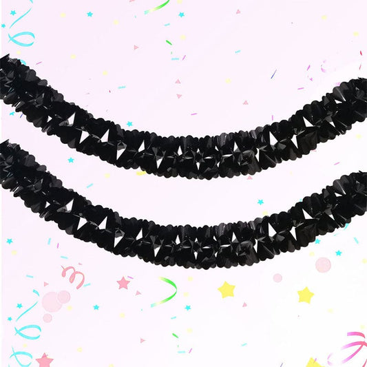 Black Foil Garland 12 ft.