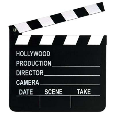 Movie Set Clapboard w/ Chalk