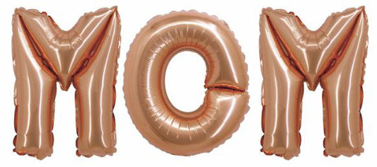 MOM Phrase Rose Gold Balloon (DOS NOT FLOAT) 1 Ct