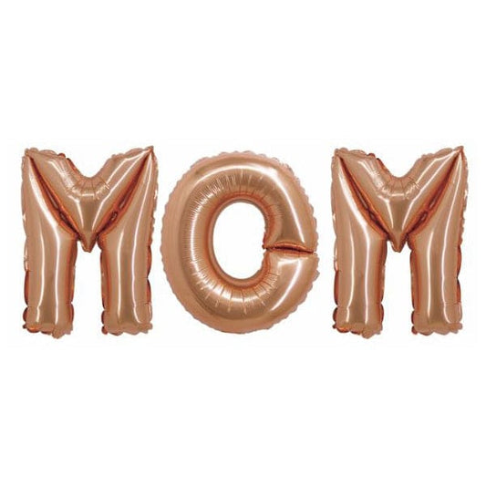 MOM Phrase Rose Gold Balloon (DOES NOT FLOAT) 1 Ct