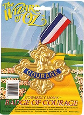 Wizard of Oz Lion Badge of Courage