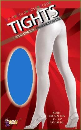 Adult Standard Size Blue Tights