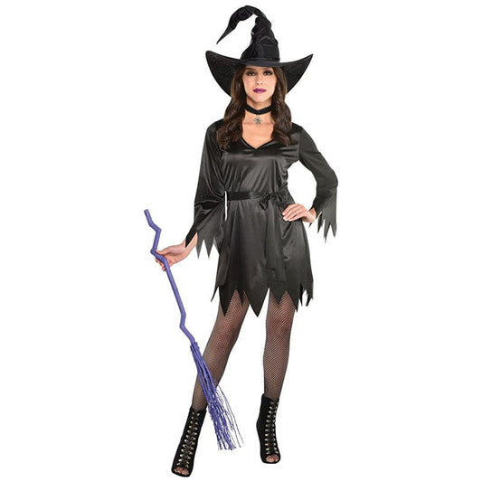 Tattered Witch Black Dress Adult