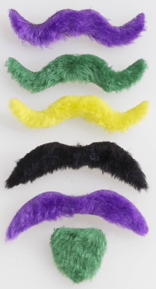 Mardi Gras Moustache Set