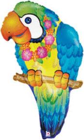 Tropical Parrot SuperShape Balloon 29in