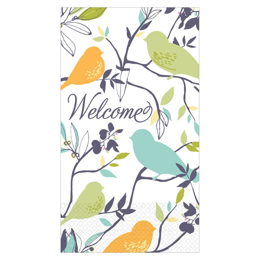 Welcome Birds ECO Paper Guest Towels 16ct