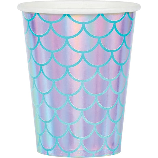 Mermaid Shine 9oz Paper Cups 8 Ct