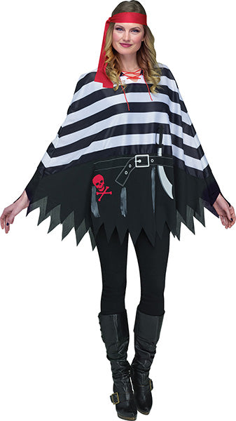 Pirate Poncho - Adult