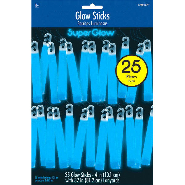 Glow 4in Sticks - Blue 25ct