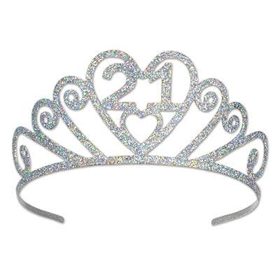 21st Birthday Glitter Tiara